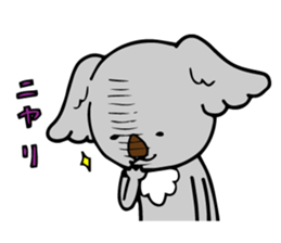 Big-eared koala sticker #12443623