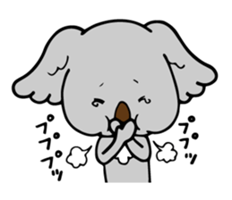 Big-eared koala sticker #12443624