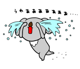 Big-eared koala sticker #12443628