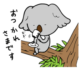 Big-eared koala sticker #12443629