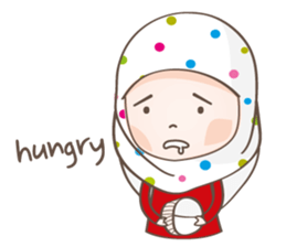 LAILA, Cute Muslim girl Version 2 sticker #12443902