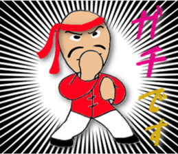 People of the kung fu pose sticker #12444830