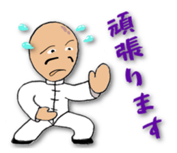 People of the kung fu pose sticker #12444832