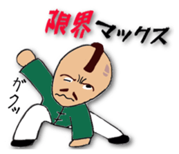 People of the kung fu pose sticker #12444841