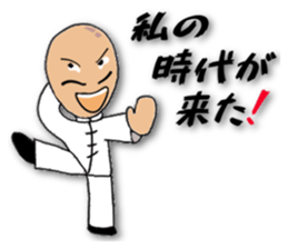 People of the kung fu pose sticker #12444843