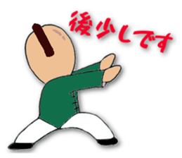 People of the kung fu pose sticker #12444845