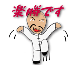 People of the kung fu pose sticker #12444848