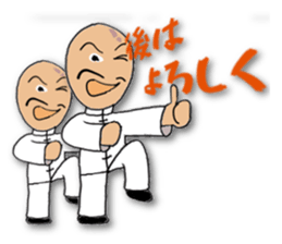 People of the kung fu pose sticker #12444850