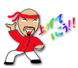 People of the kung fu pose sticker #12444856