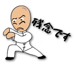 People of the kung fu pose sticker #12444858