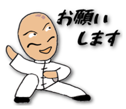 People of the kung fu pose sticker #12444859