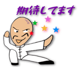 People of the kung fu pose sticker #12444860