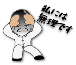 People of the kung fu pose sticker #12444868