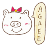 Lily Piggy sticker #12445996
