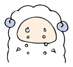 Company of a sheep sticker #12446316