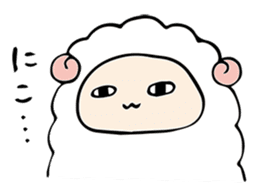 Company of a sheep sticker #12446317