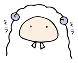 Company of a sheep sticker #12446322