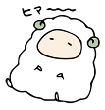 Company of a sheep sticker #12446327