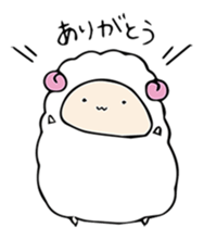 Company of a sheep sticker #12446329