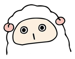 Company of a sheep sticker #12446334