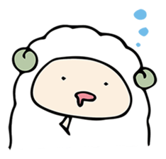 Company of a sheep sticker #12446337