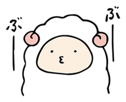 Company of a sheep sticker #12446339