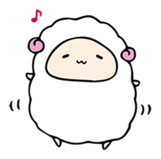 Company of a sheep sticker #12446343