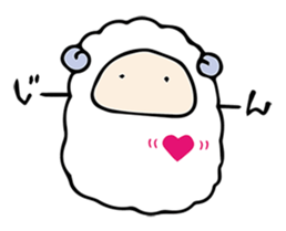 Company of a sheep sticker #12446345