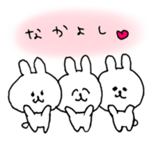 cute rabbit friends sticker #12447455