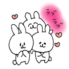 cute rabbit friends sticker #12447477