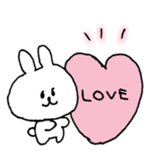 cute rabbit friends sticker #12447491