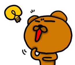 Lazy bear--4 sticker #12447644