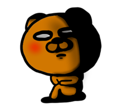 Lazy bear--4 sticker #12447675