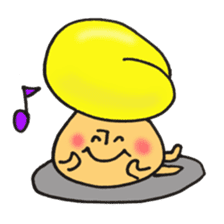 I'll play with Mr. rice-ball mushroom. sticker #12448280