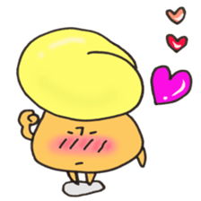 I'll play with Mr. rice-ball mushroom. sticker #12448282