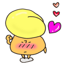 I'll play with Mr. rice-ball mushroom. sticker #12448282