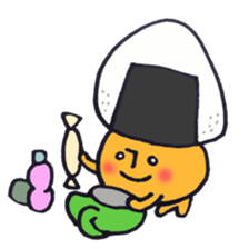 I'll play with Mr. rice-ball mushroom. sticker #12448286