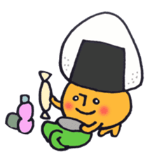 I'll play with Mr. rice-ball mushroom. sticker #12448286