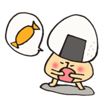 I'll play with Mr. rice-ball mushroom. sticker #12448287