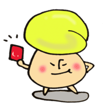I'll play with Mr. rice-ball mushroom. sticker #12448289