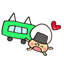 I'll play with Mr. rice-ball mushroom. sticker #12448292