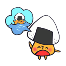 I'll play with Mr. rice-ball mushroom. sticker #12448295