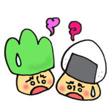 I'll play with Mr. rice-ball mushroom. sticker #12448297