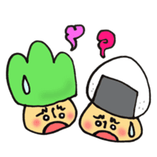 I'll play with Mr. rice-ball mushroom. sticker #12448297