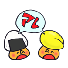 I'll play with Mr. rice-ball mushroom. sticker #12448307