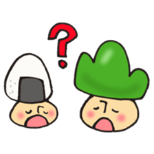 I'll play with Mr. rice-ball mushroom. sticker #12448310