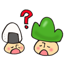 I'll play with Mr. rice-ball mushroom. sticker #12448310