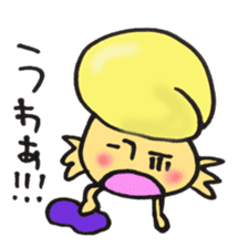 I'll play with Mr. rice-ball mushroom. sticker #12448316