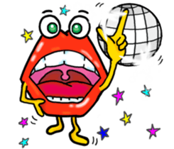 Lips monster 2 sticker #12449640
