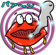 Lips monster 2 sticker #12449643
